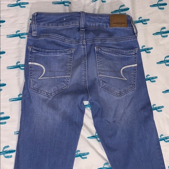 Jeans American Eagle Super Stretch - Denim X Jegging Ourlet Brut Détruit - Taille 00R - Neuf Sans étiquette Prix